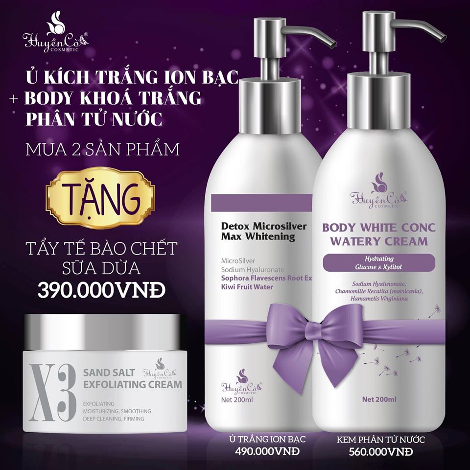 Combo ủ kích trắng Huyền Cò