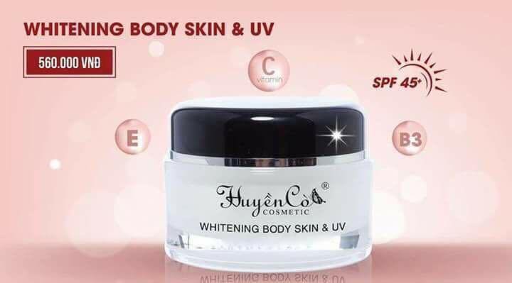 Kem body ban ngày Huyền Cò
